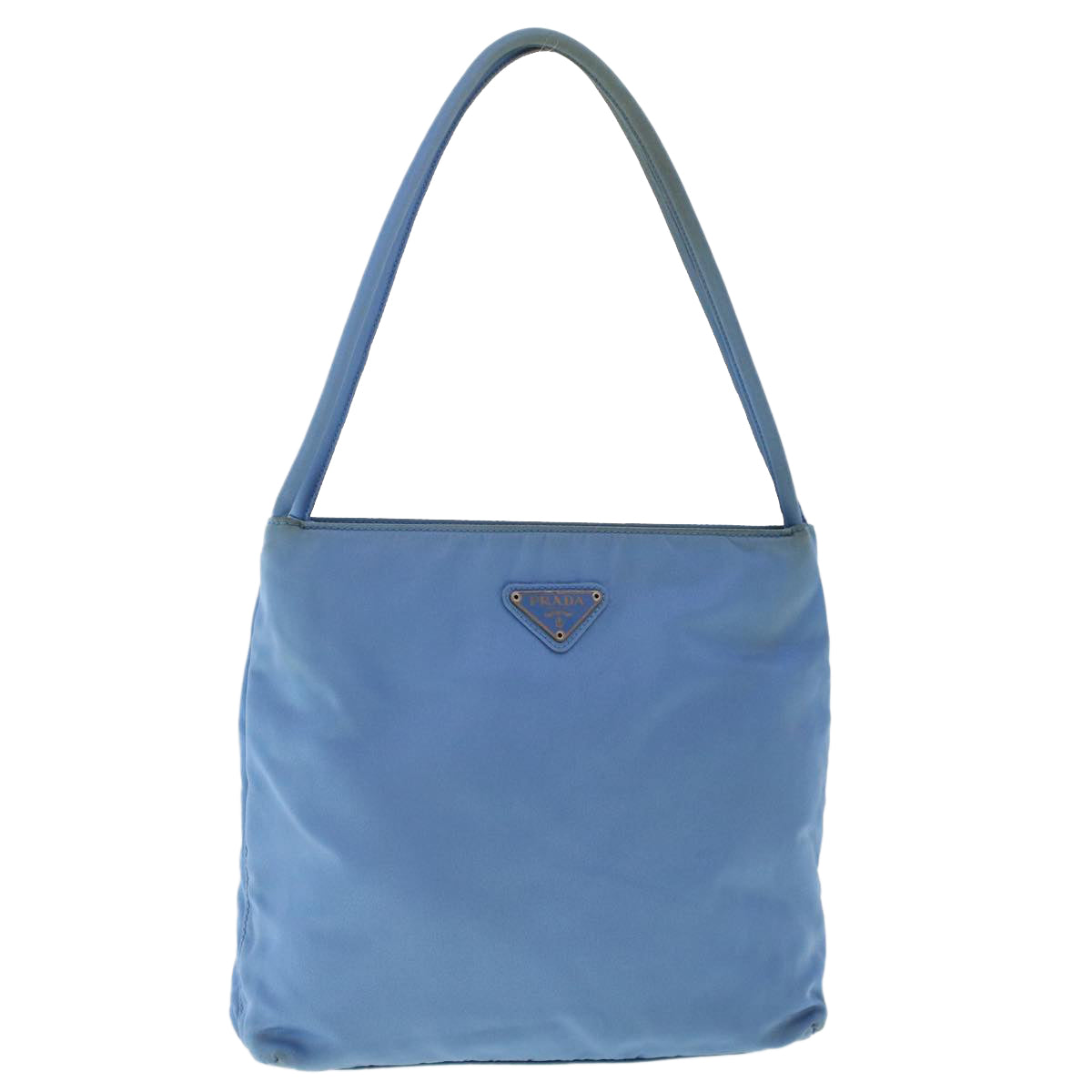 Prada Hand Bag Nylon Light Blue