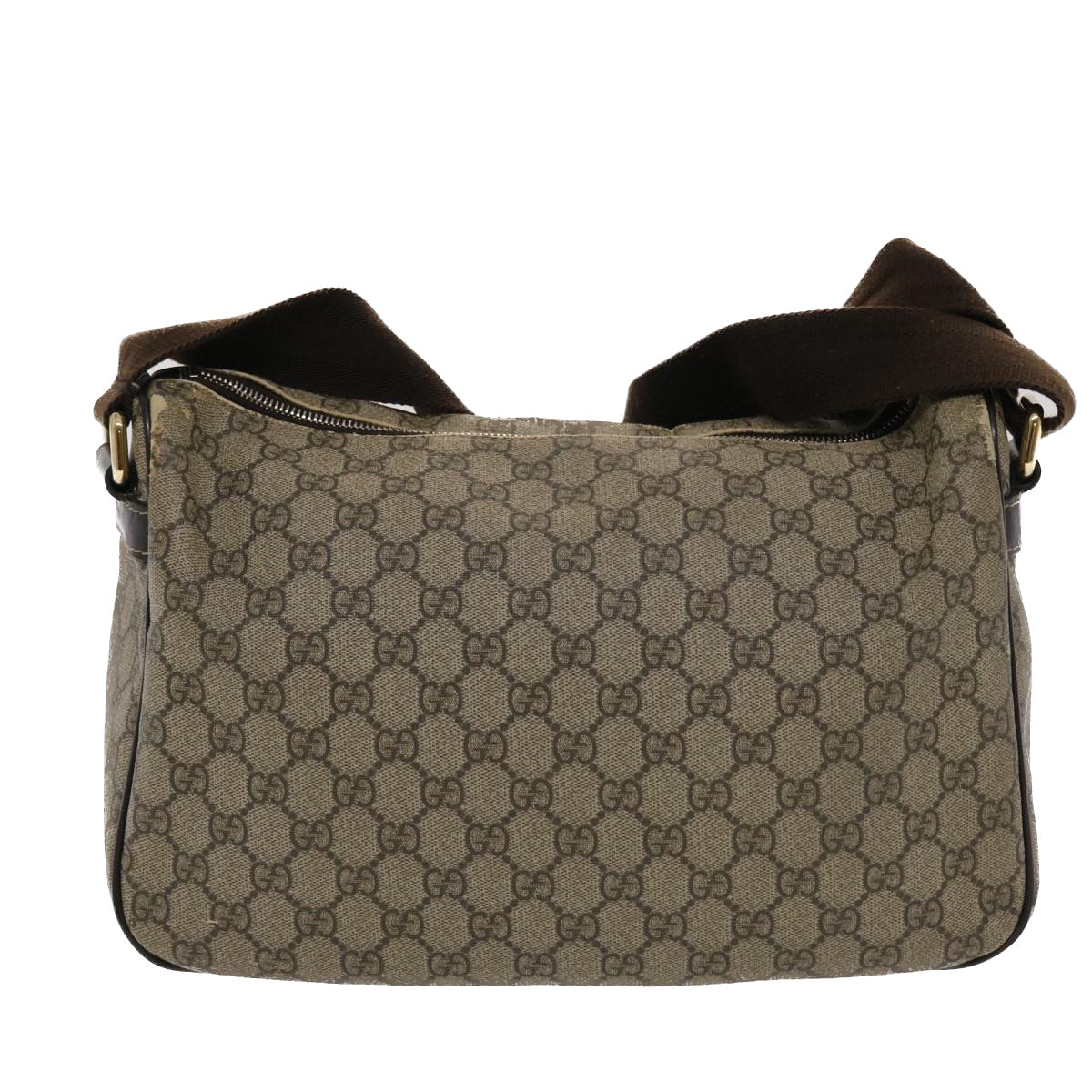 Gucci Leather Canvas Shoulder Bag