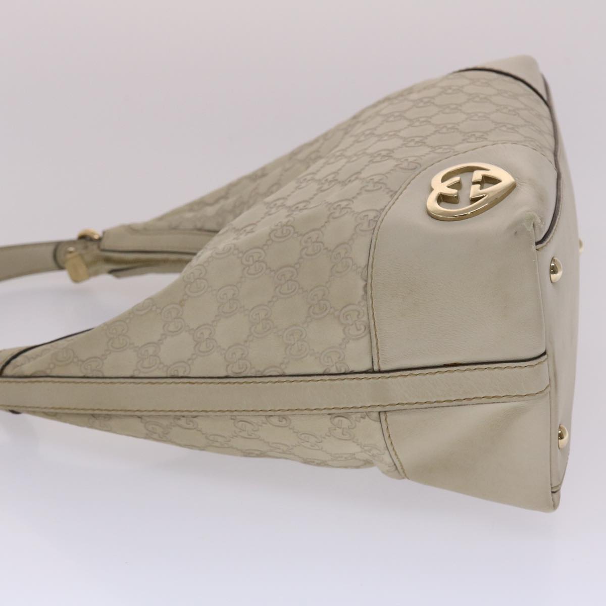 Gucci Leather Canvas Shoulder Bag