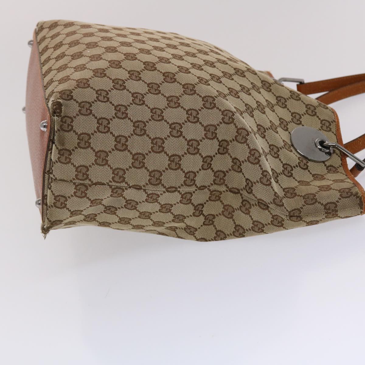 Gucci Leather Canvas Tote