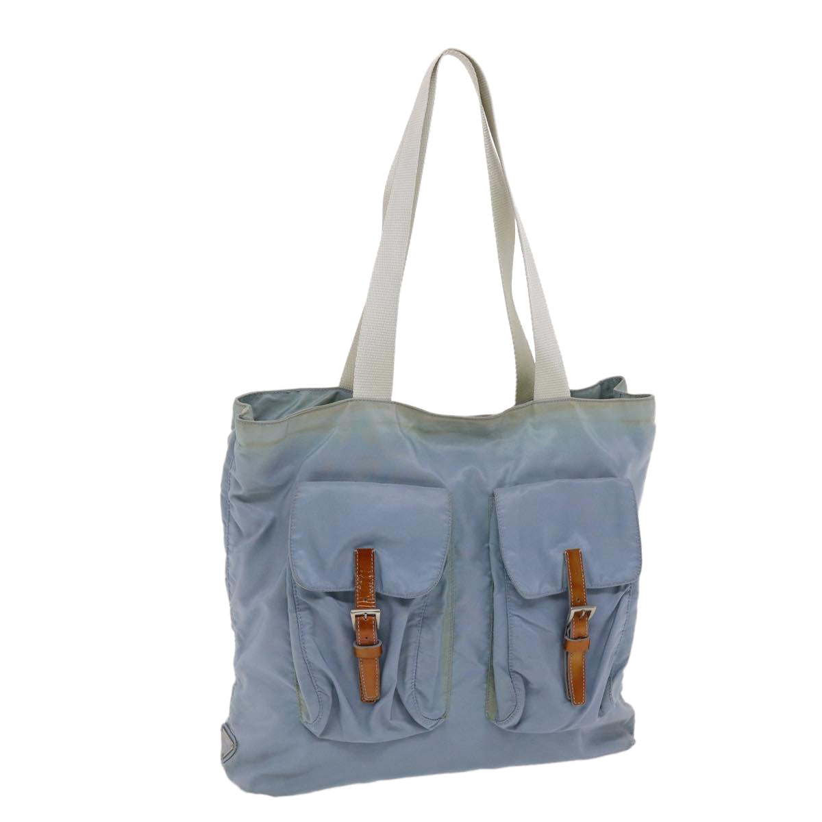 Prada Tote Bag Nylon Light Blue