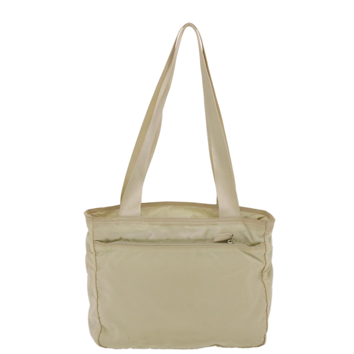 Prada Shoulder Bag Nylon Beige Cream