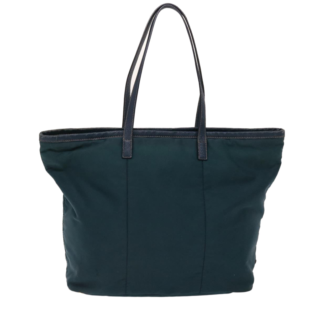 Prada Tote Bag Nylon Leather Green