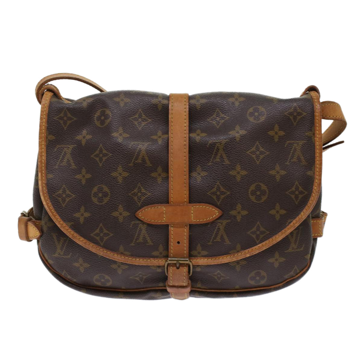 LOUIS VUITTON Monogram Saumur 30 Shoulder Bag LV Auth