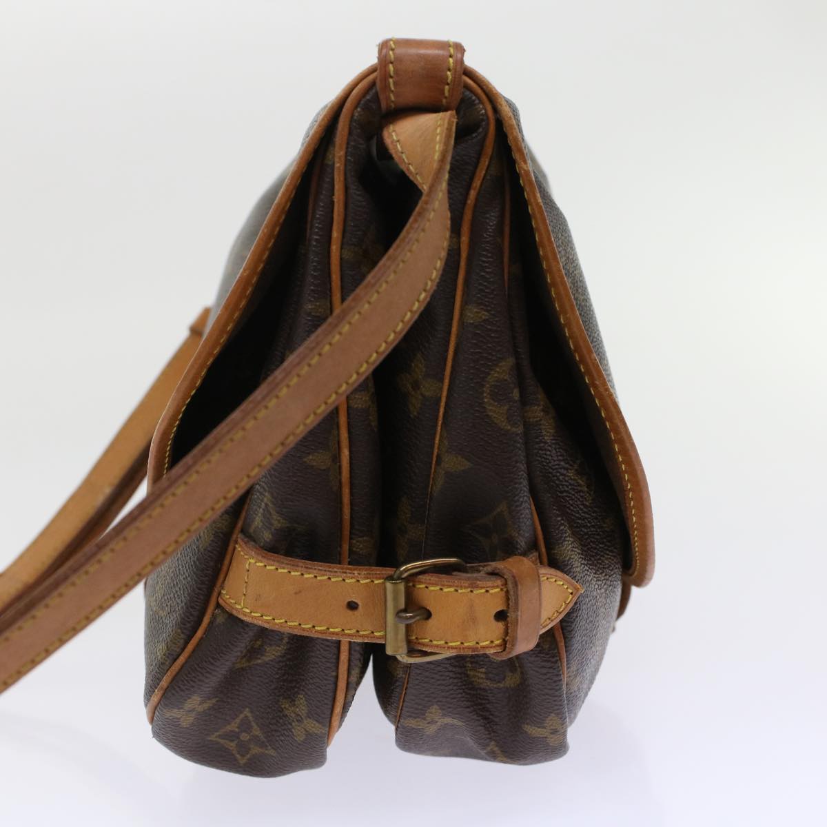 LOUIS VUITTON Monogram Saumur 30 Shoulder Bag LV Auth