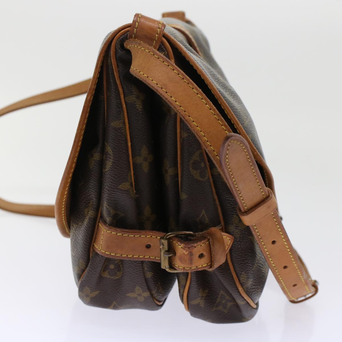 LOUIS VUITTON Monogram Saumur 30 Shoulder Bag LV Auth