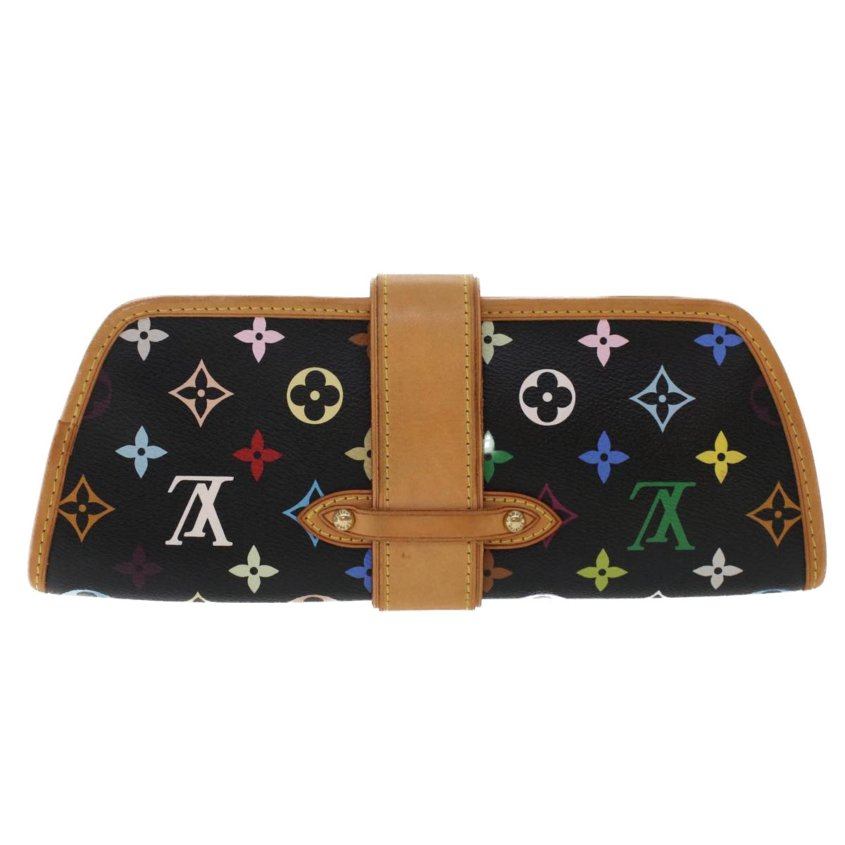 LOUIS VUITTON Monogram Multicolor Shirley Shoulder Bag Black Auth