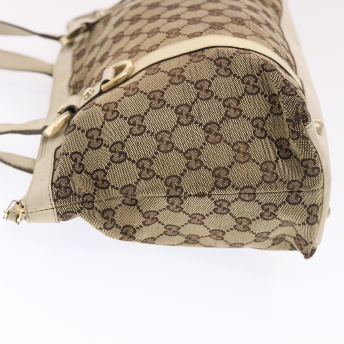 Gucci Leather Canvas Shoulder Bag