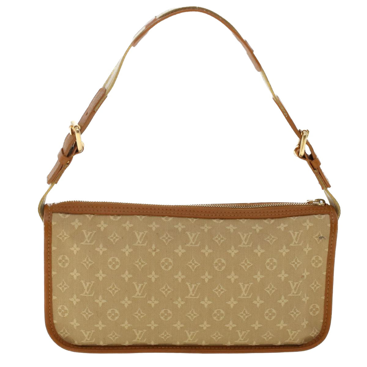 LOUIS VUITTON Monogram Mini Pochette Catrain Bag Khaki LV Auth