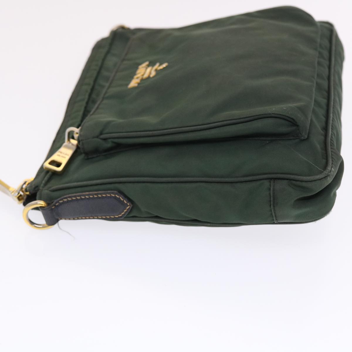 PRADA Shoulder Bag Nylon Green Auth
