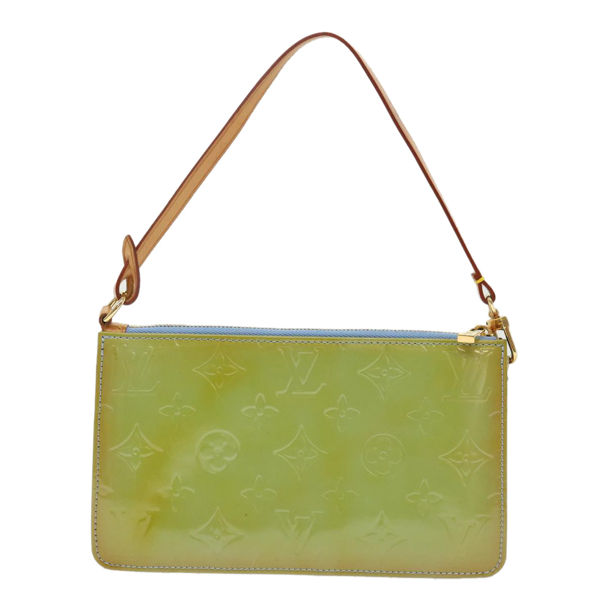 LOUIS VUITTON Monogram Vernis Lexington Pouch Baby Blue LV Auth Clutch