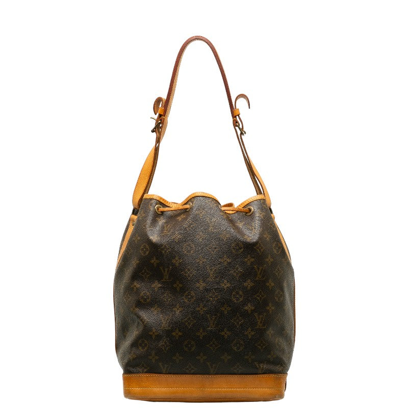 Louis Vuitton Monogram Noe Shoulder Bag Brown PVC Leather Lady Louis Vuitton