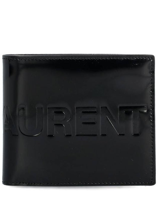 Luxury Saint Laurent Trending 2026 East West Half Wallet Black