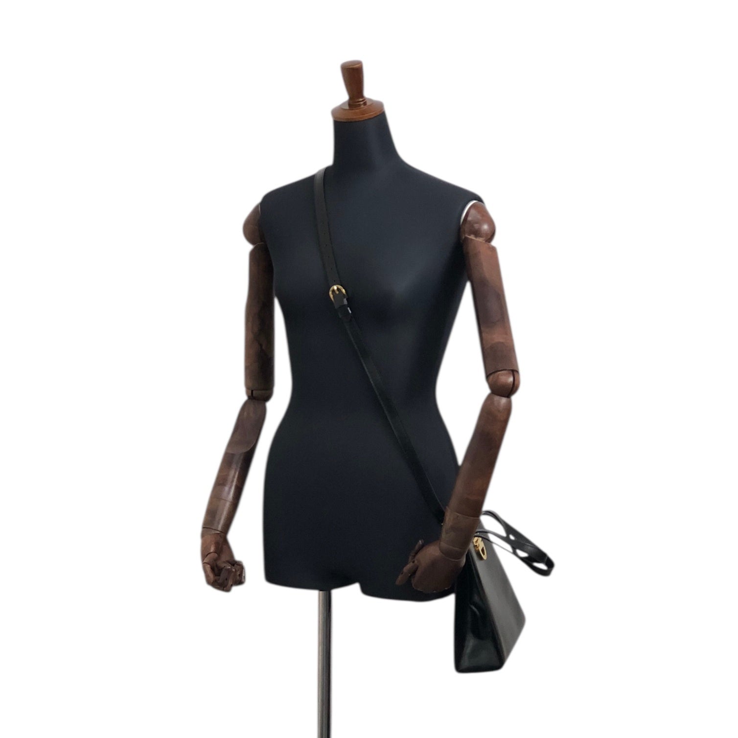 CELINE Horse Bit Two-way Handbag Shoulder bag Black