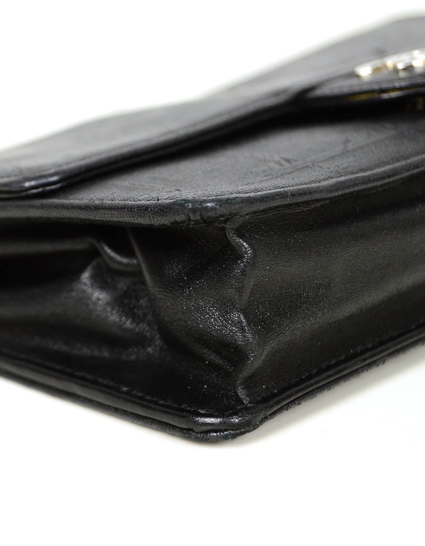 Chanel Black Nylon Travel Ligne Wallet on Chain WOC Crossbody Bag