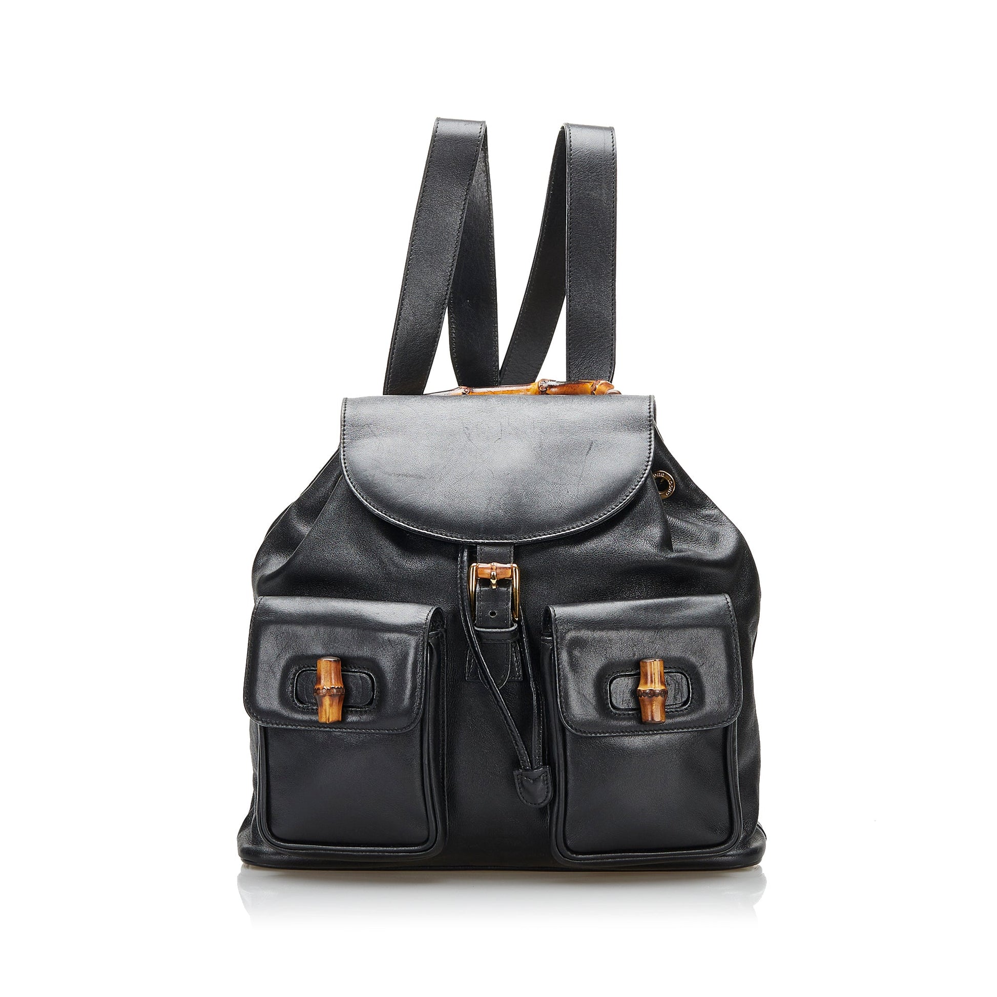 Gucci Leather Top Handle Backpack