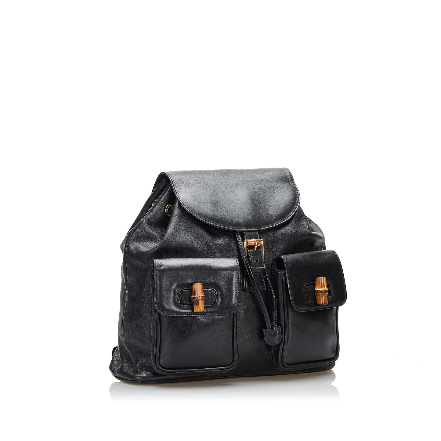 Gucci Leather Top Handle Backpack