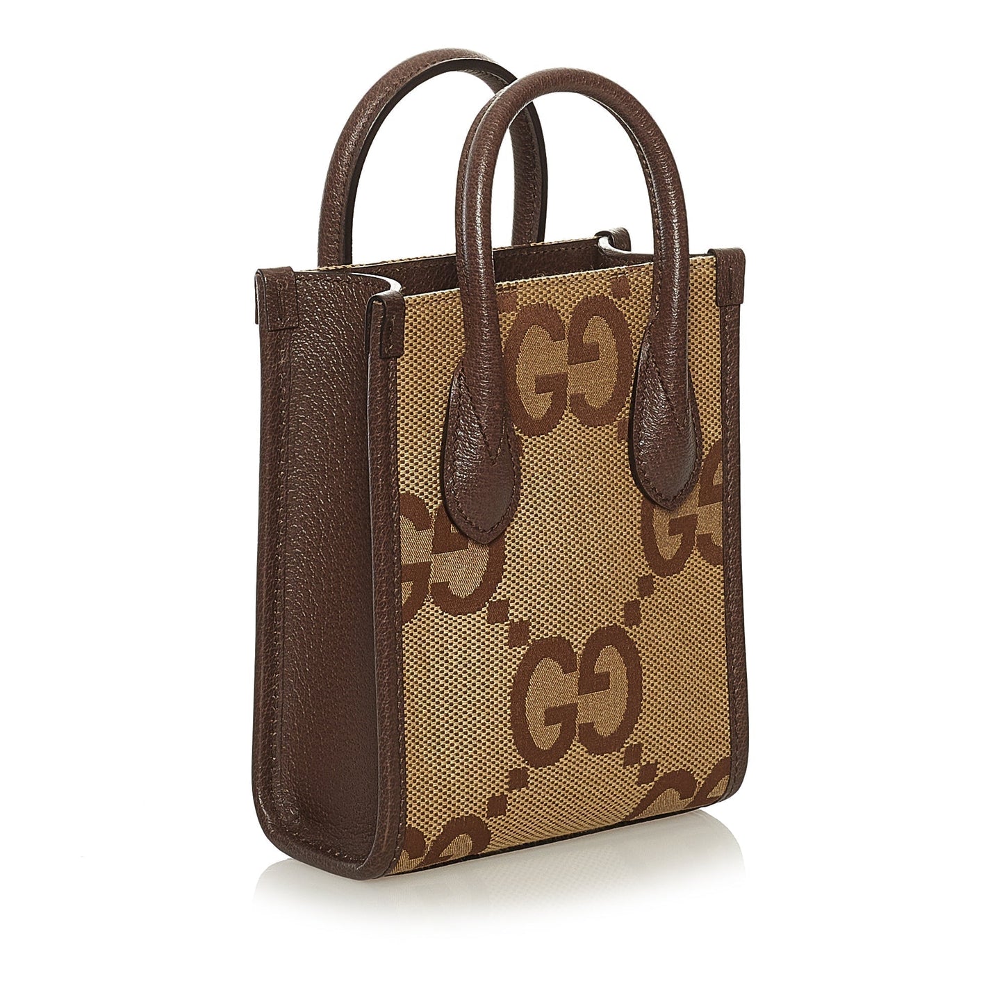 Gucci Web Leather Canvas Satchel
