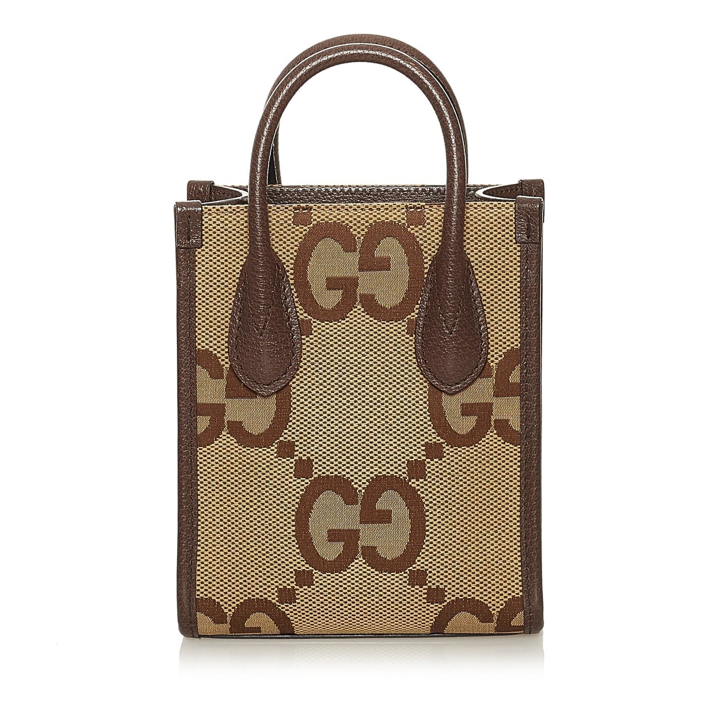 Gucci Web Leather Canvas Satchel
