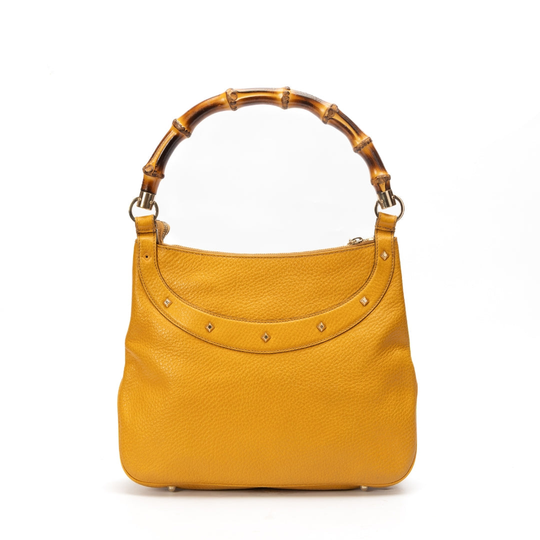 Gucci Leather Canvas Handbag