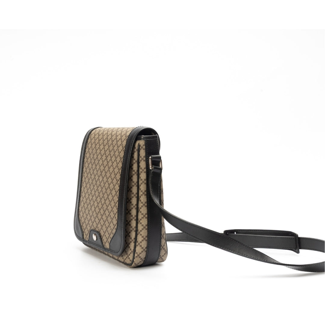 Gucci Leather Canvas Shoulder Bag