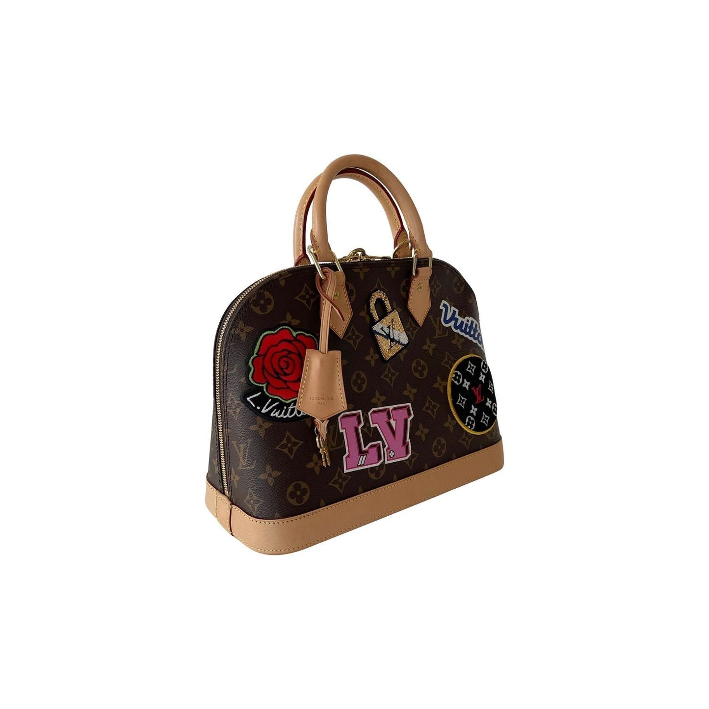 Louis Vuitton Monogram Alma PM Patches Handbag