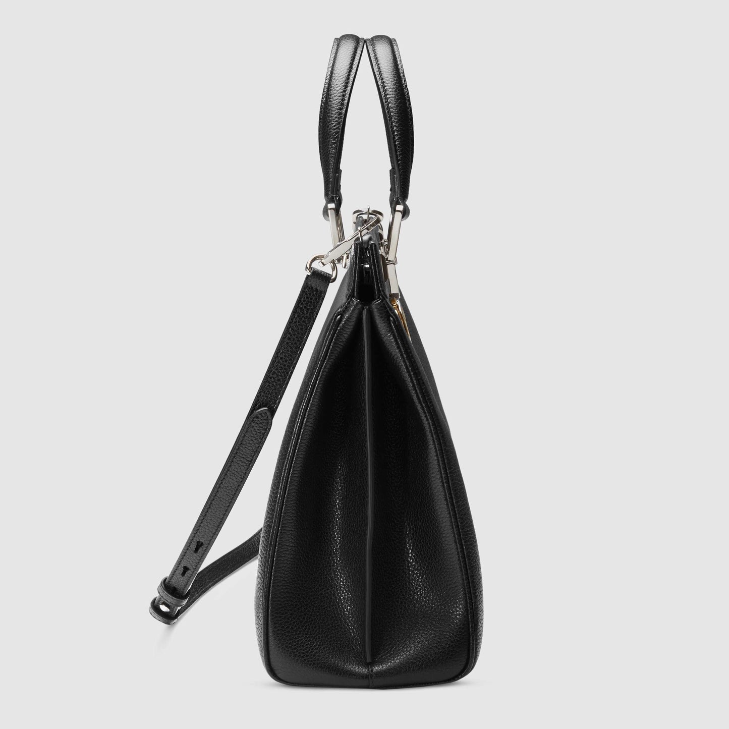 Gucci Monogram Leather Top Handle Crossbody