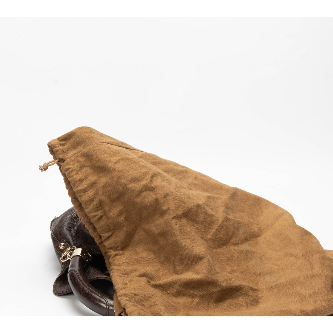 Gucci Monogram Leather Canvas Shoulder Bag