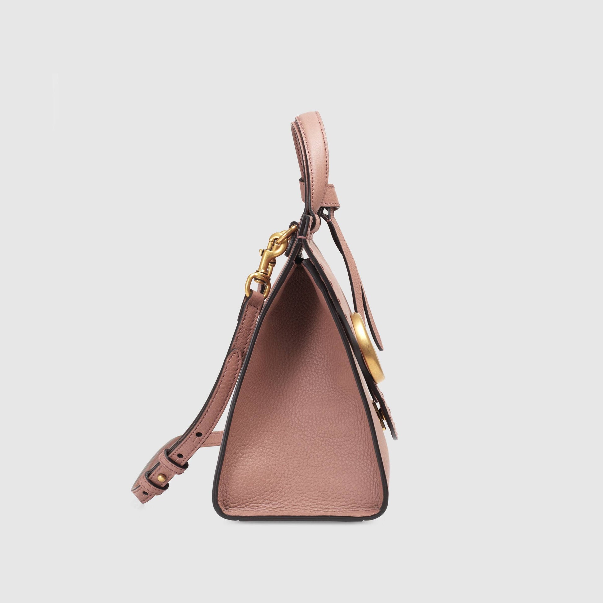 Gucci Monogram Leather Top Handle Crossbody