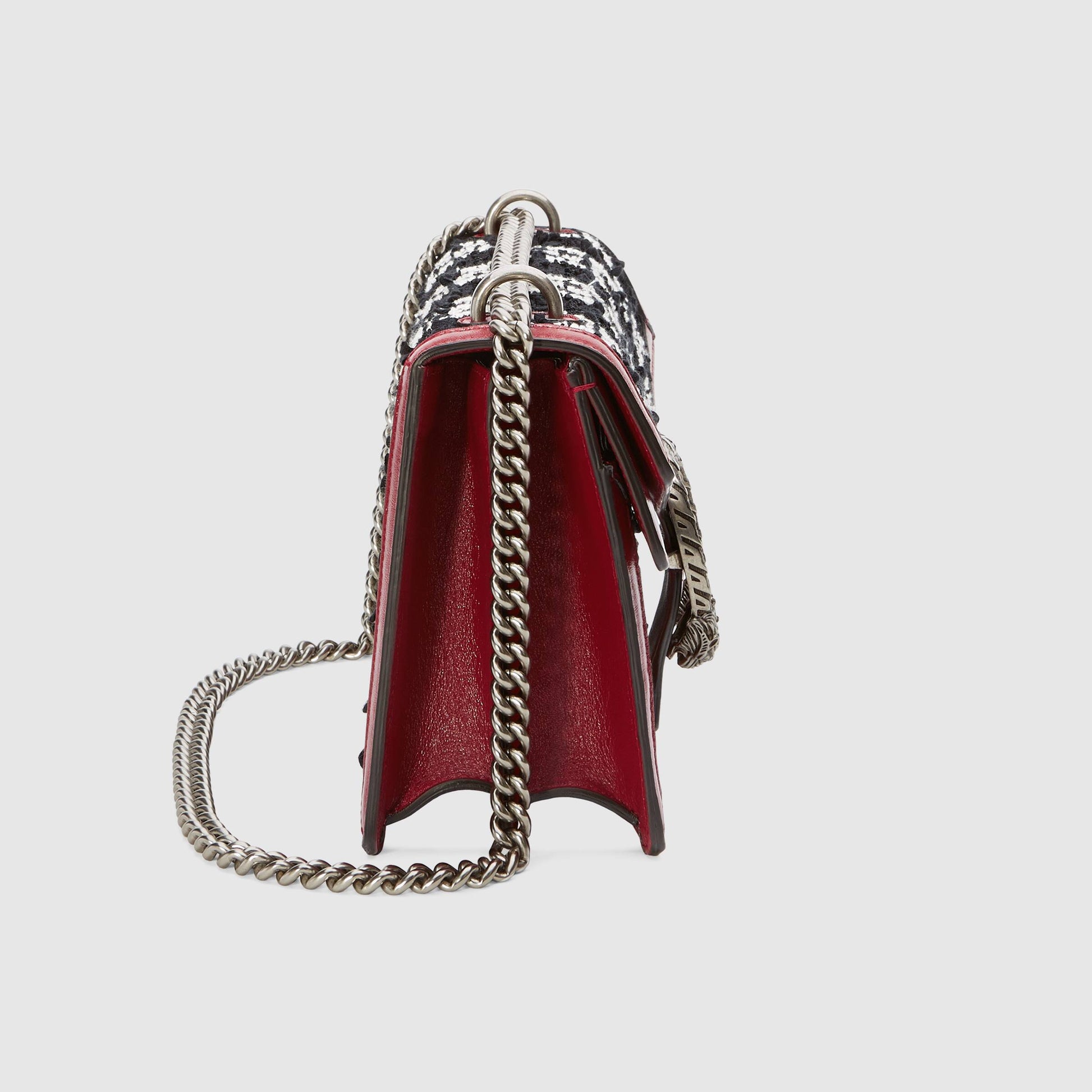 Gucci Monogram Chain Leather Crossbody