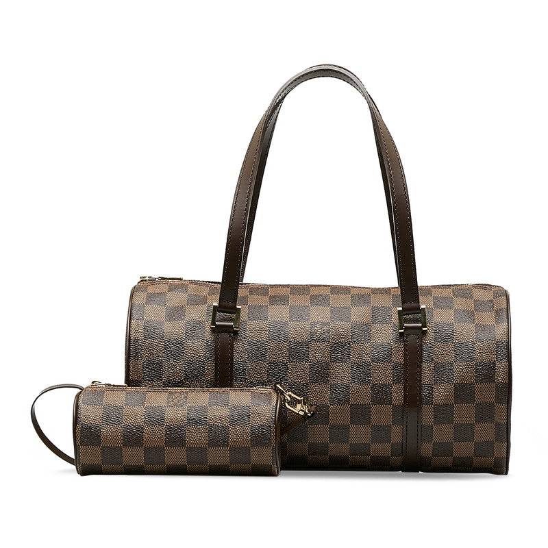 Louis Vuitton Damier Papillon 30 Handbag Brown PVC Leather Ladies