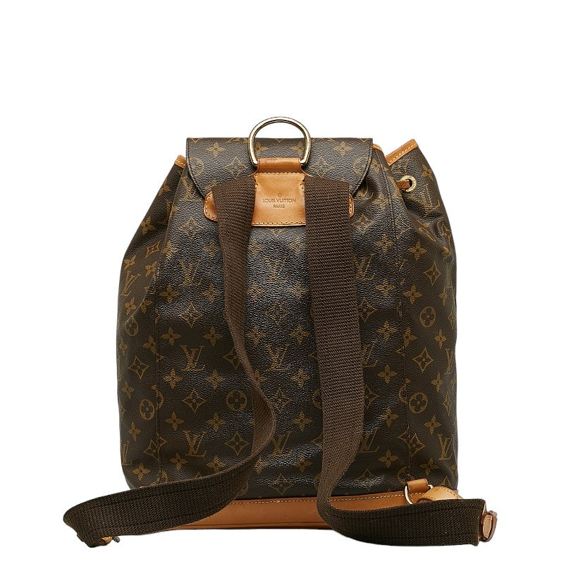 Louis Vuitton Monogram Monogram GM Lounge Backpack Brown PVC Leather Lady Louis Vuitton