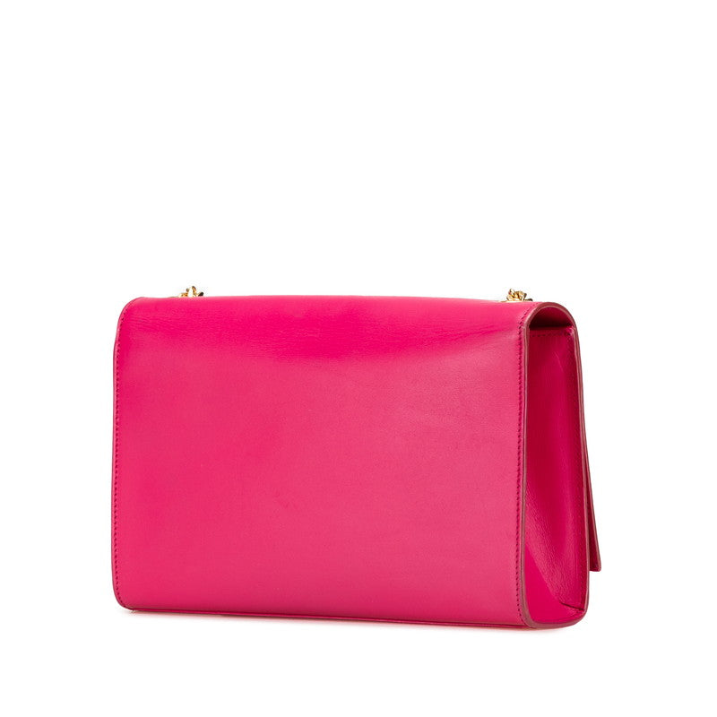 Saint Laurent Logo Tassel Leather Shoulder Bag