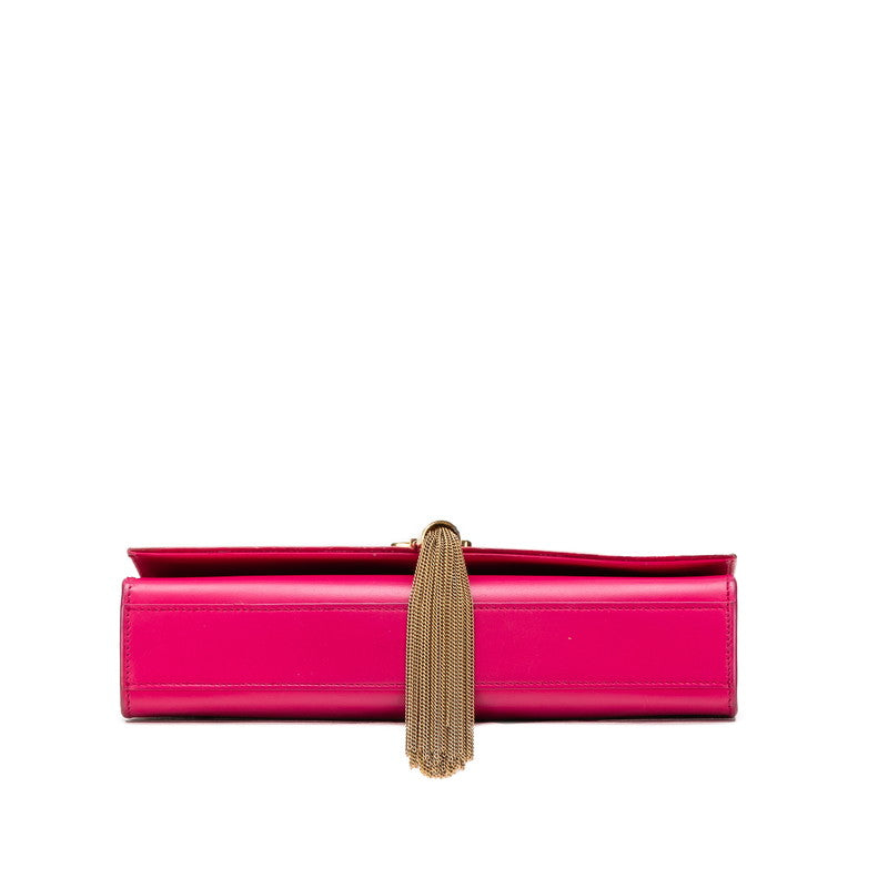 Saint Laurent Logo Tassel Leather Shoulder Bag
