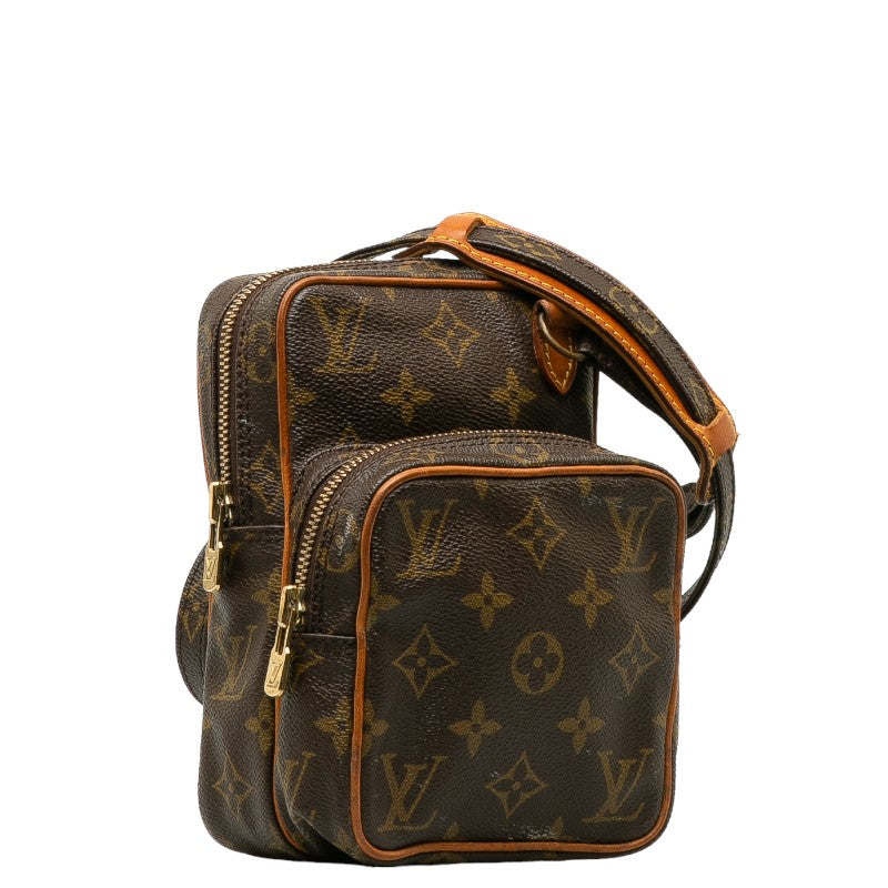 Louis Vuitton Monogram Mini Amazon Slipper Shoulder Bag Brown PVC Leather Louis Vuitton