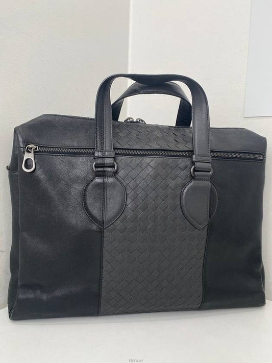Luxury Bottega Veneta Intrecciato business briefcase