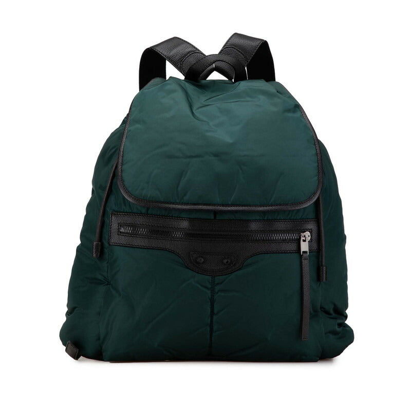 Balenciaga Nylon Leather Classic Traveler Backpack