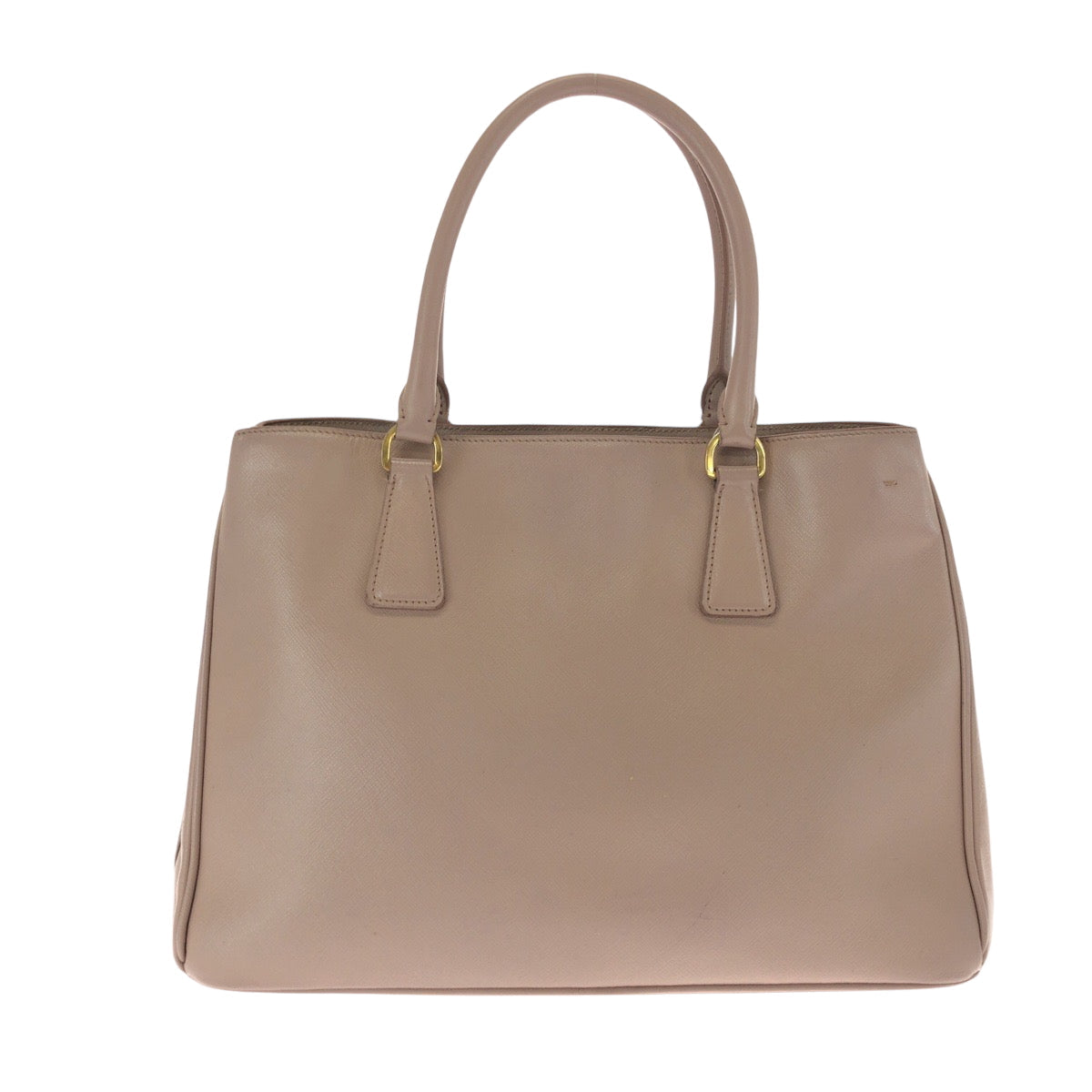 PRADA Tote Bag leather Pink Gold Metal Safiano Galilee
