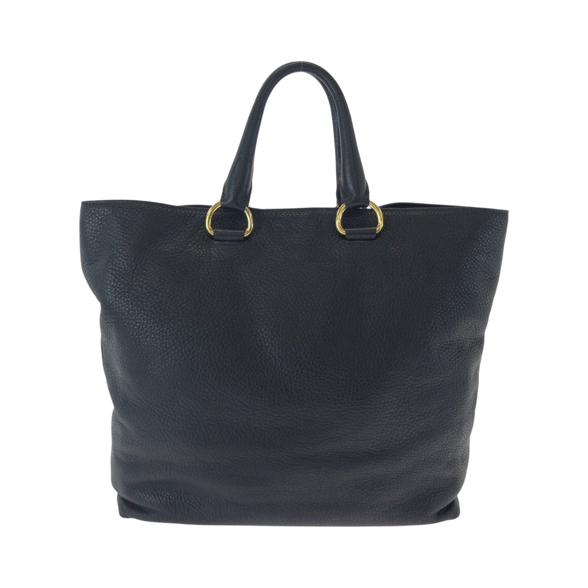 PRADA Shoulder Bag leather Black Gold Metal Vitterodino logo
