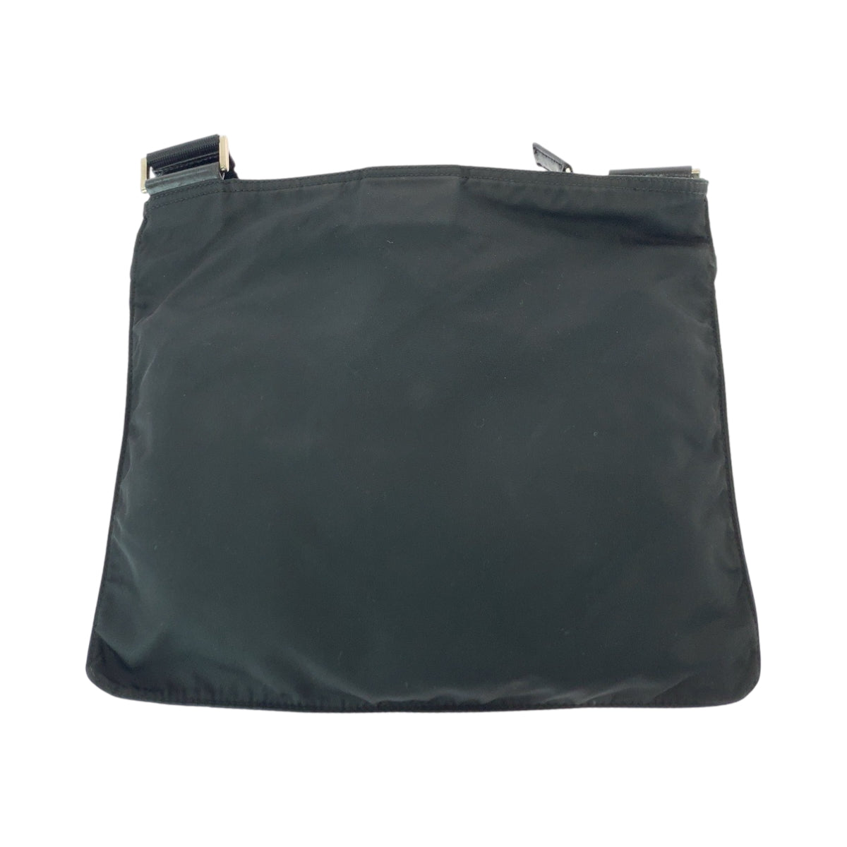 PRADA Shoulder Bag Nylon Black SilverMetal Shoulder Bag pochette Test Triangle With logo mens