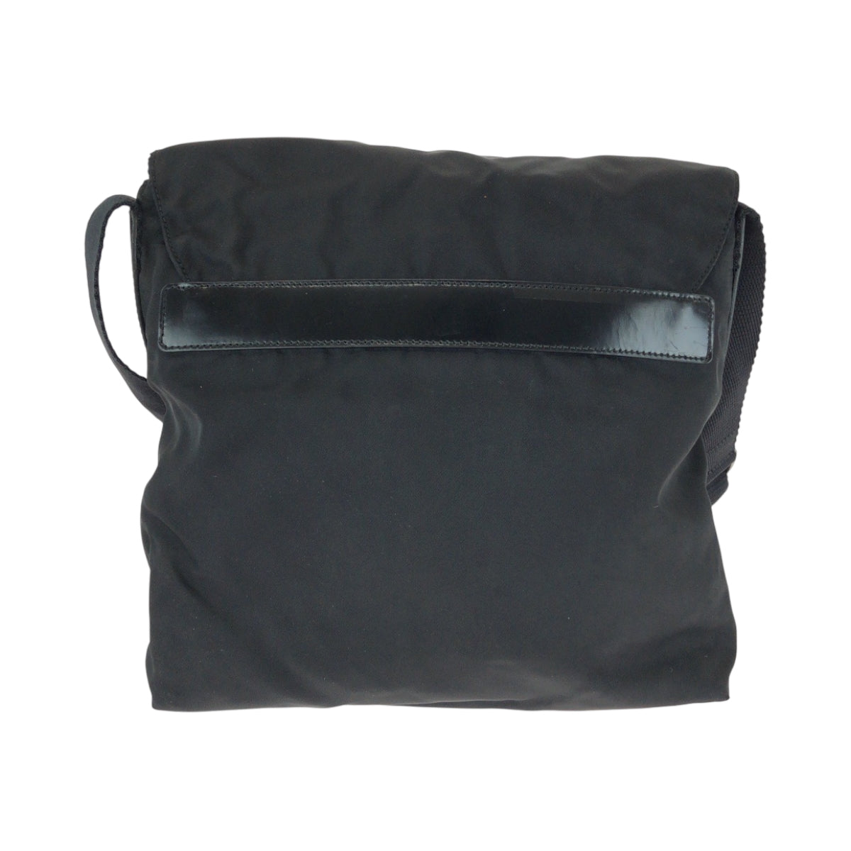 PRADA Shoulder Bag Nylon black Test Triangle With logo