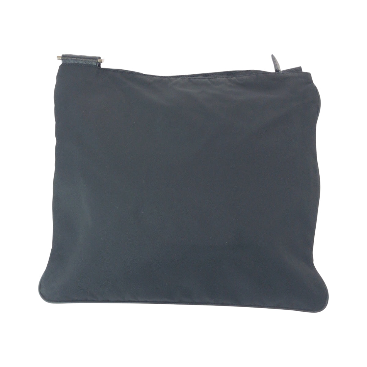 PRADA Shoulder Bag Nylon Black SilverMetal Shoulder Bag pochette Test Triangle With logo Women