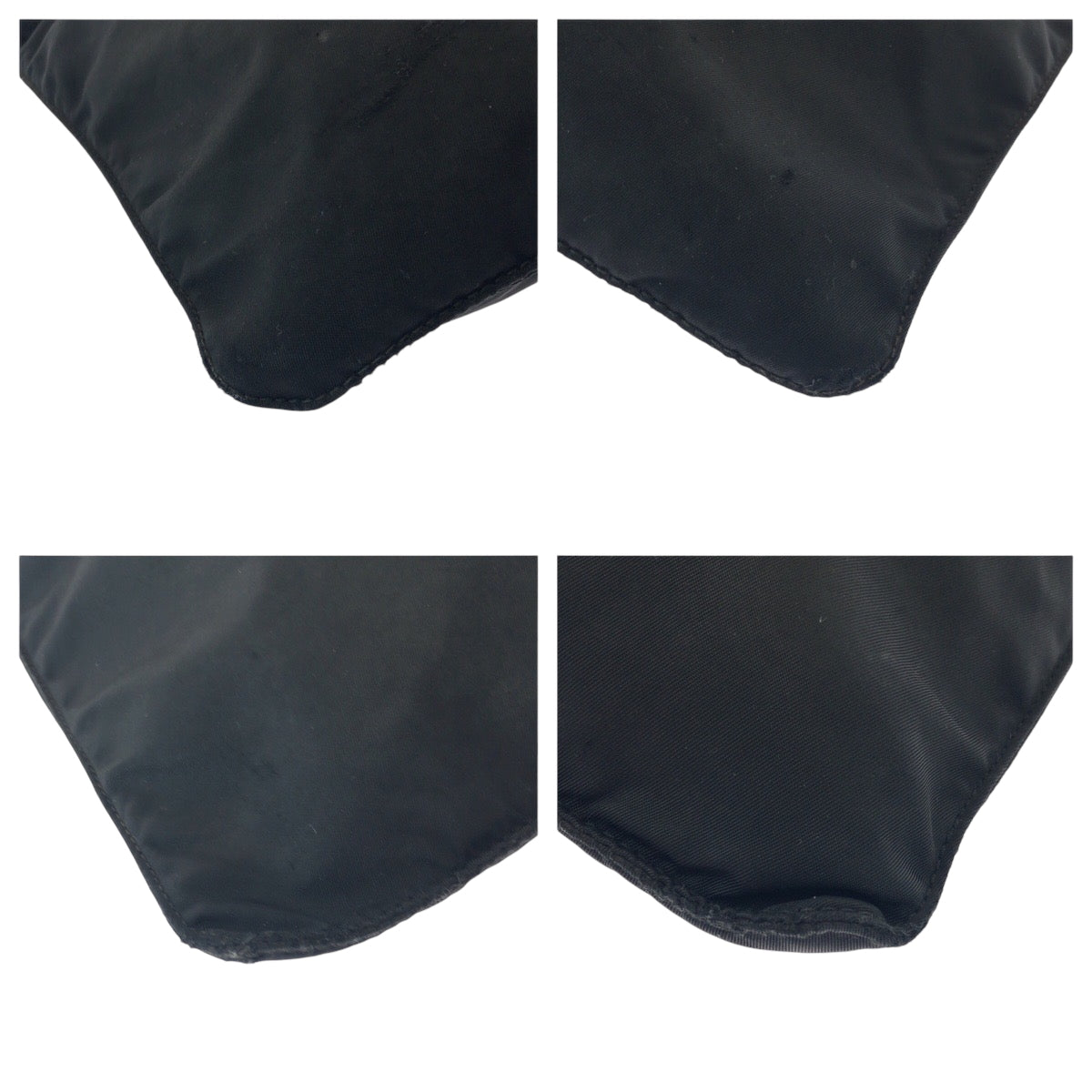 PRADA Shoulder Bag Nylon Black SilverMetal Shoulder Bag Sacoche Test Triangle With logo mens