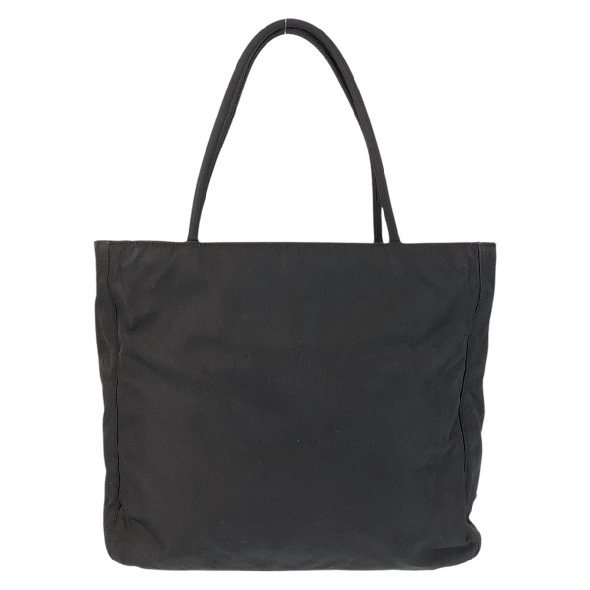 PRADA Tote Bag Nylon Black SilverMetal Tote Bag Shoulder Bag Test Triangle With logo Women