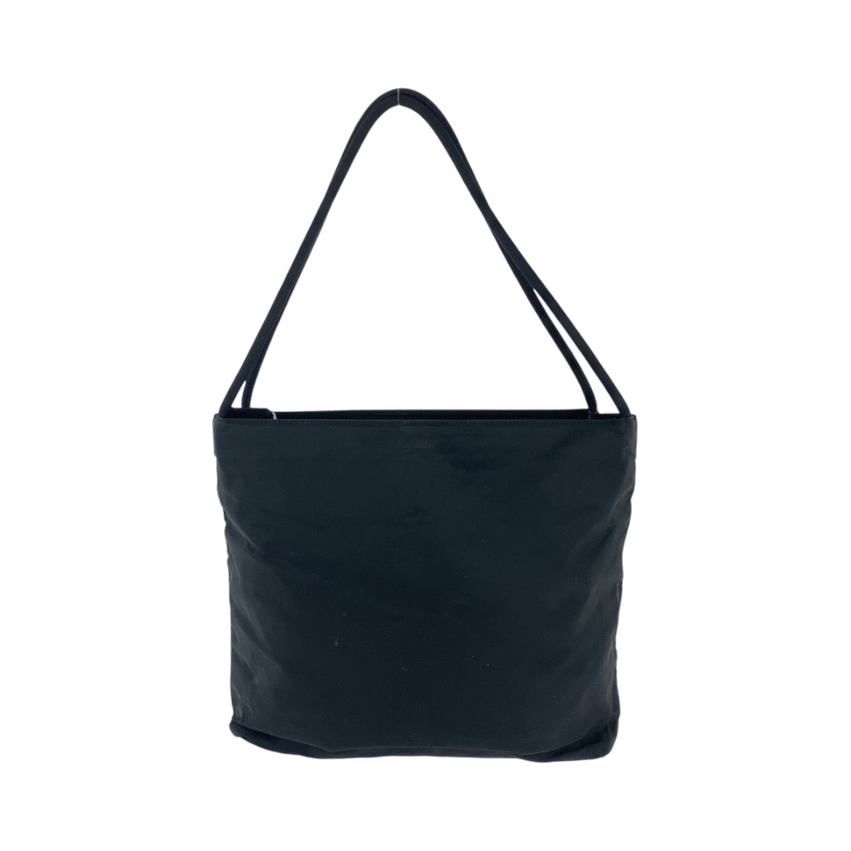 PRADA Shoulder Bag Nylon Black SilverMetal Shoulder Bag Tote Bag Test Triangle With logo Women