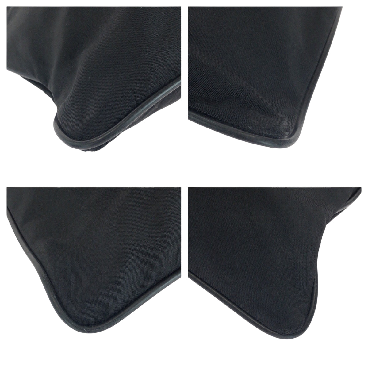 PRADA Shoulder Bag Nylon Black SilverMetal Shoulder Bag Sacoche Test Triangle With logo Women