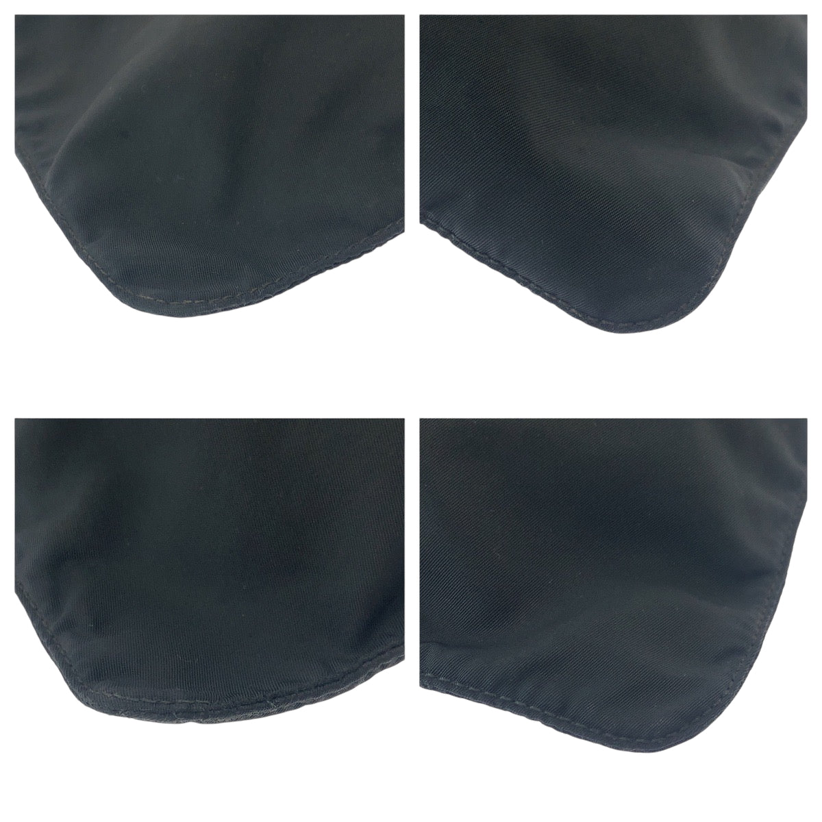 PRADA Shoulder Bag Nylon Black SilverMetal Shoulder Bag Sacoche Test Triangle With logo mens