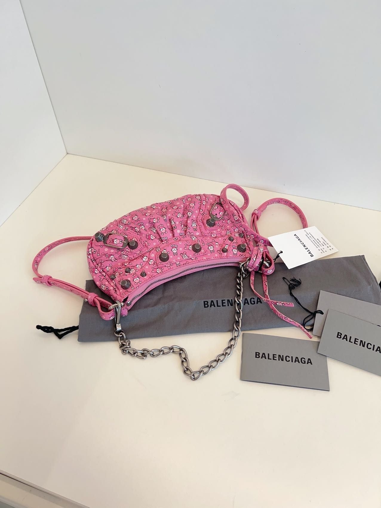 Balenciaga Le Cagole mini bag pink 20*12cm 106866