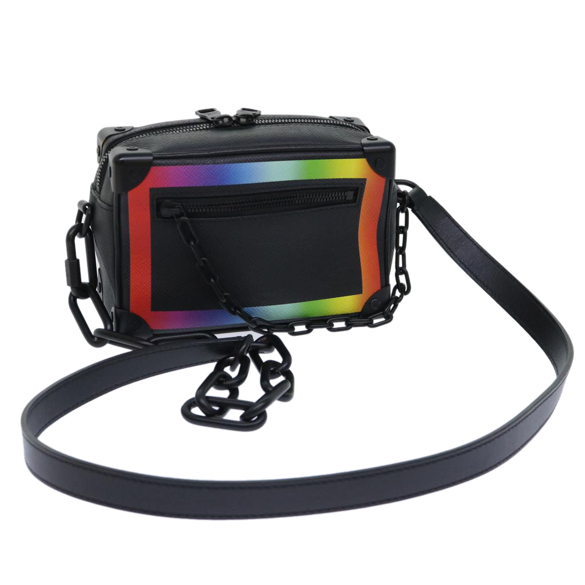 LOUIS VUITTON Taiga Rainbow Mini Soft Trunk Shoulder Bag LV Auth 50210A