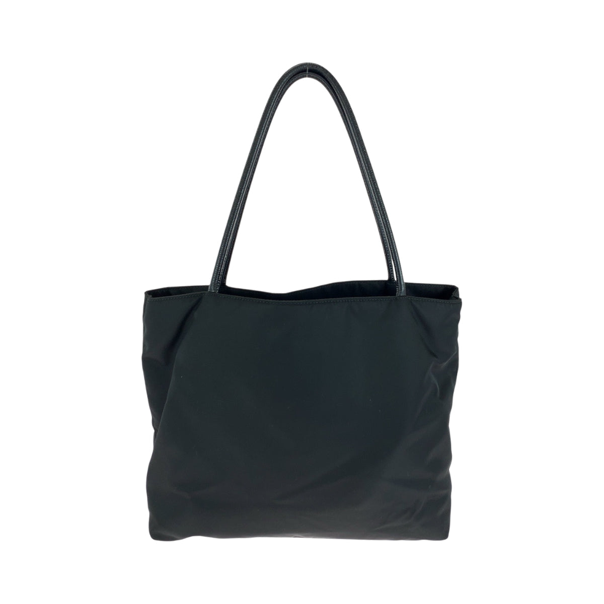 PRADA Tote Bag Nylon Black GoldMetal Tote Bag Shoulder Bag Test Triangle With logo Women